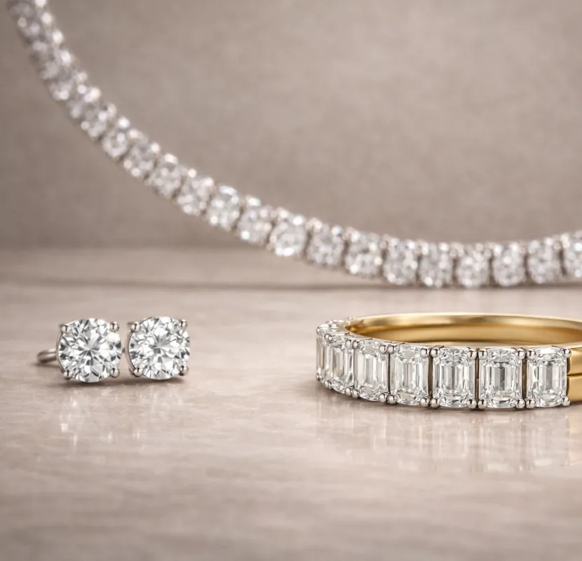 Jewelry Trends 2026 Lab Grown Diamonds Modern fine jewelry trends 2026 featuring lab grown diamonds